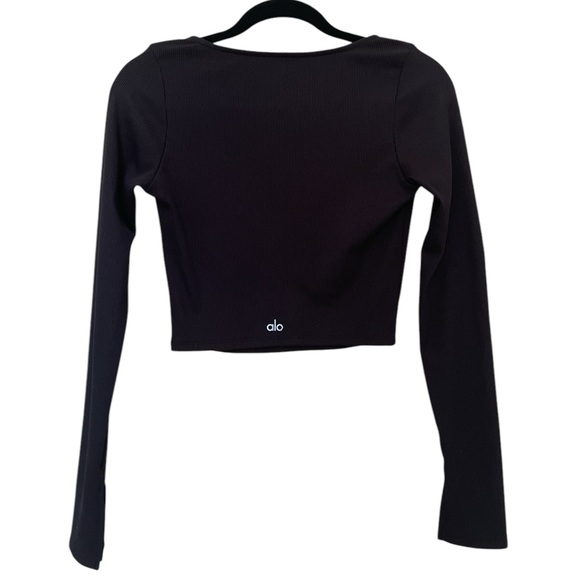 ALO Yoga Tops - Alo Yoga Ribbed Long Sleeve Crop Top Size S/P